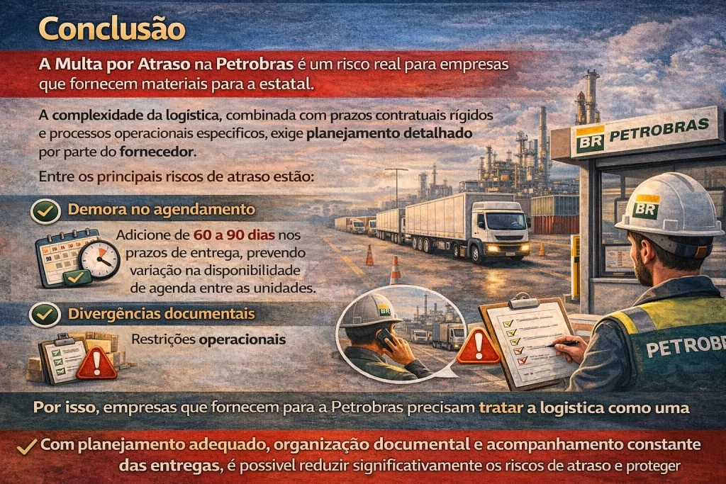 Multas por Atraso na entrega de Pedidos de Compra Petrobras
