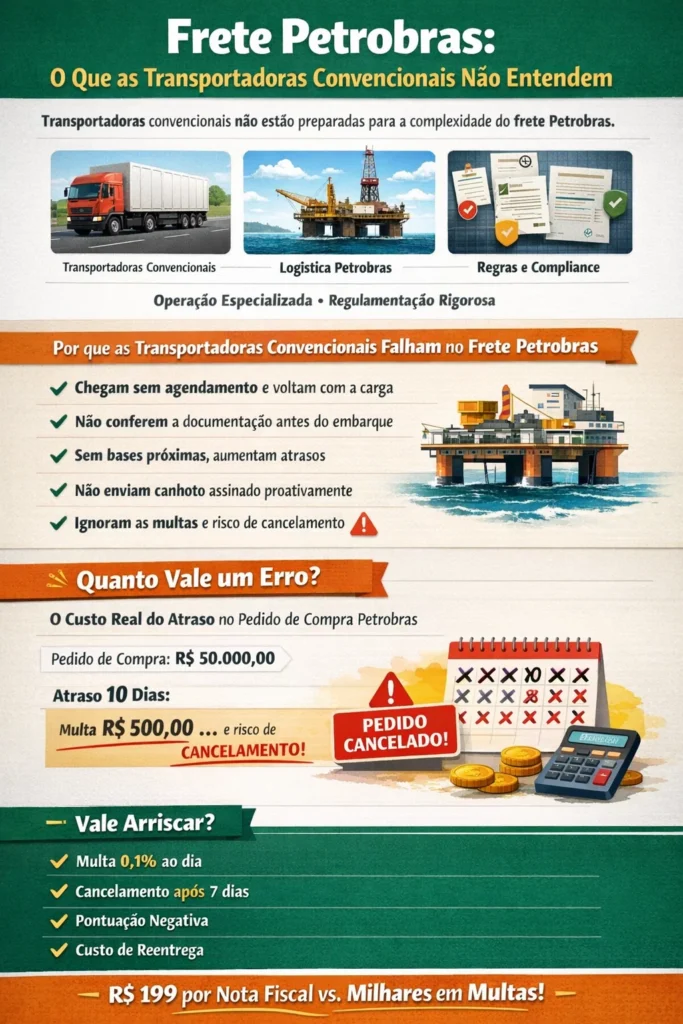 Frete Petrobras: O Que as Transportadoras Convencionais Não Entendem