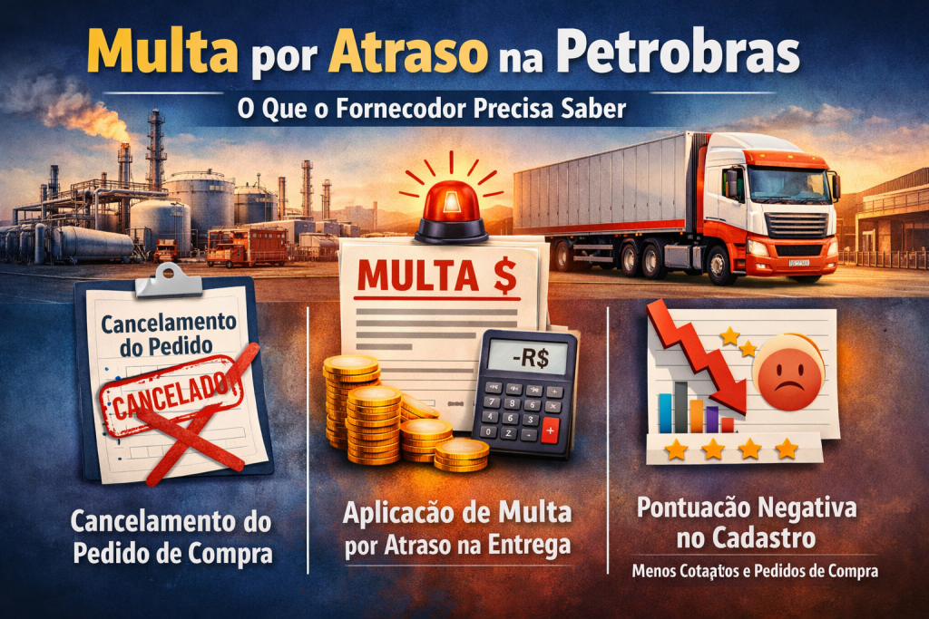 Multas por Atraso na entrega de Pedidos de Compra Petrobras